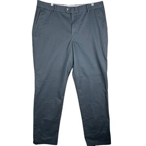 Charles Tyrwhitt Chino Pants Mens 38 Navy Blue Classic Fit Non-Iron Stretch